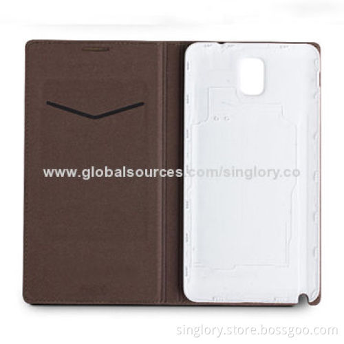 New Arrival High-quality Leather Mobile Phone Cases for Samsung Galaxy S5/V with S-view and Card